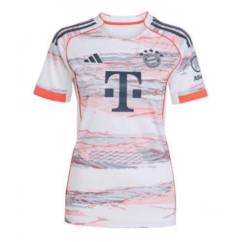 Bayern Munich Maglia Gara Trasferta Repliche 2025-26 Donna Maniche Corte Bayern Munich Maglia Gara Trasferta Repliche 2025-26 Donna Maniche Corte